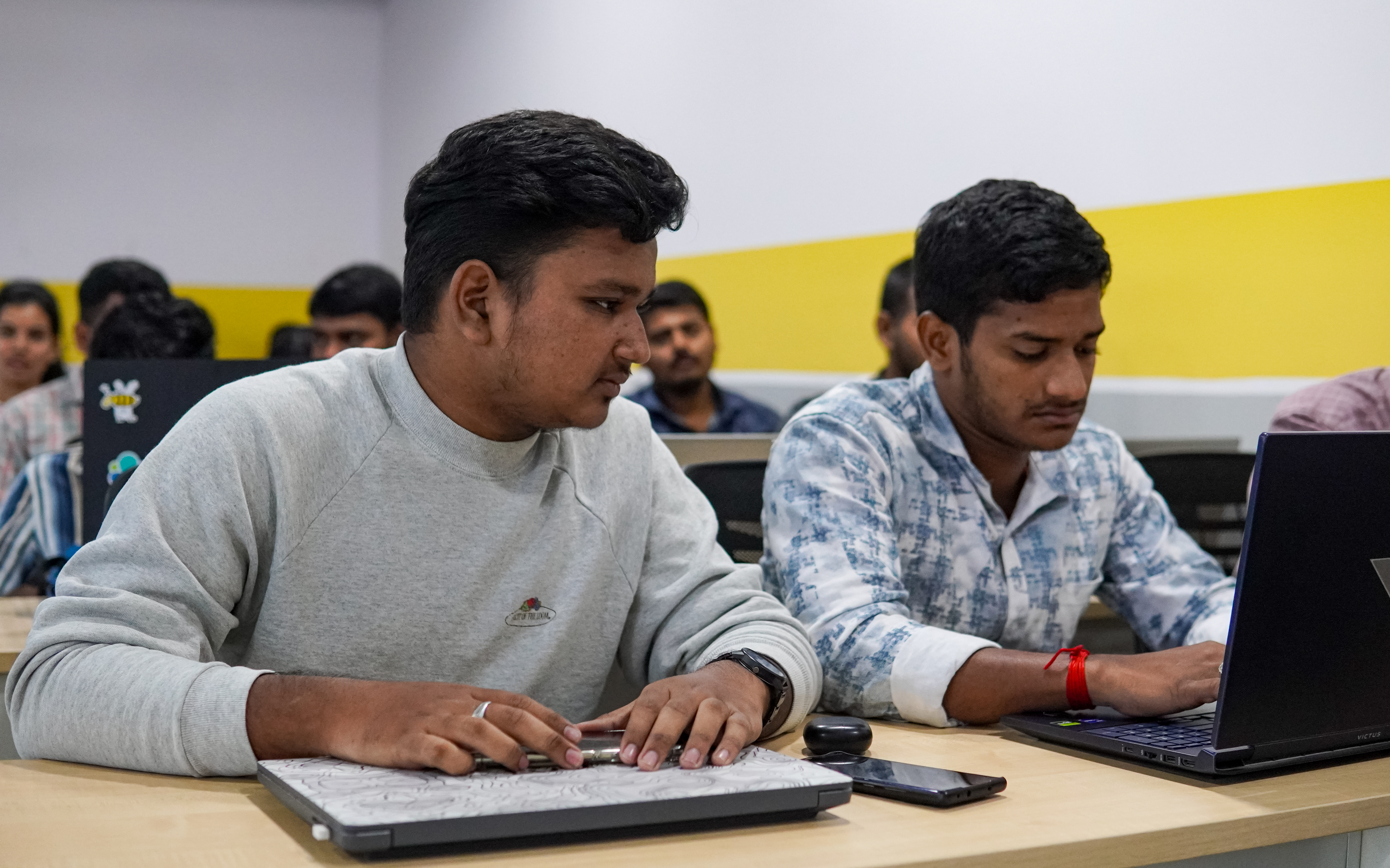 Cyber security classroom training session for beginner learners at Lords Skill Academy