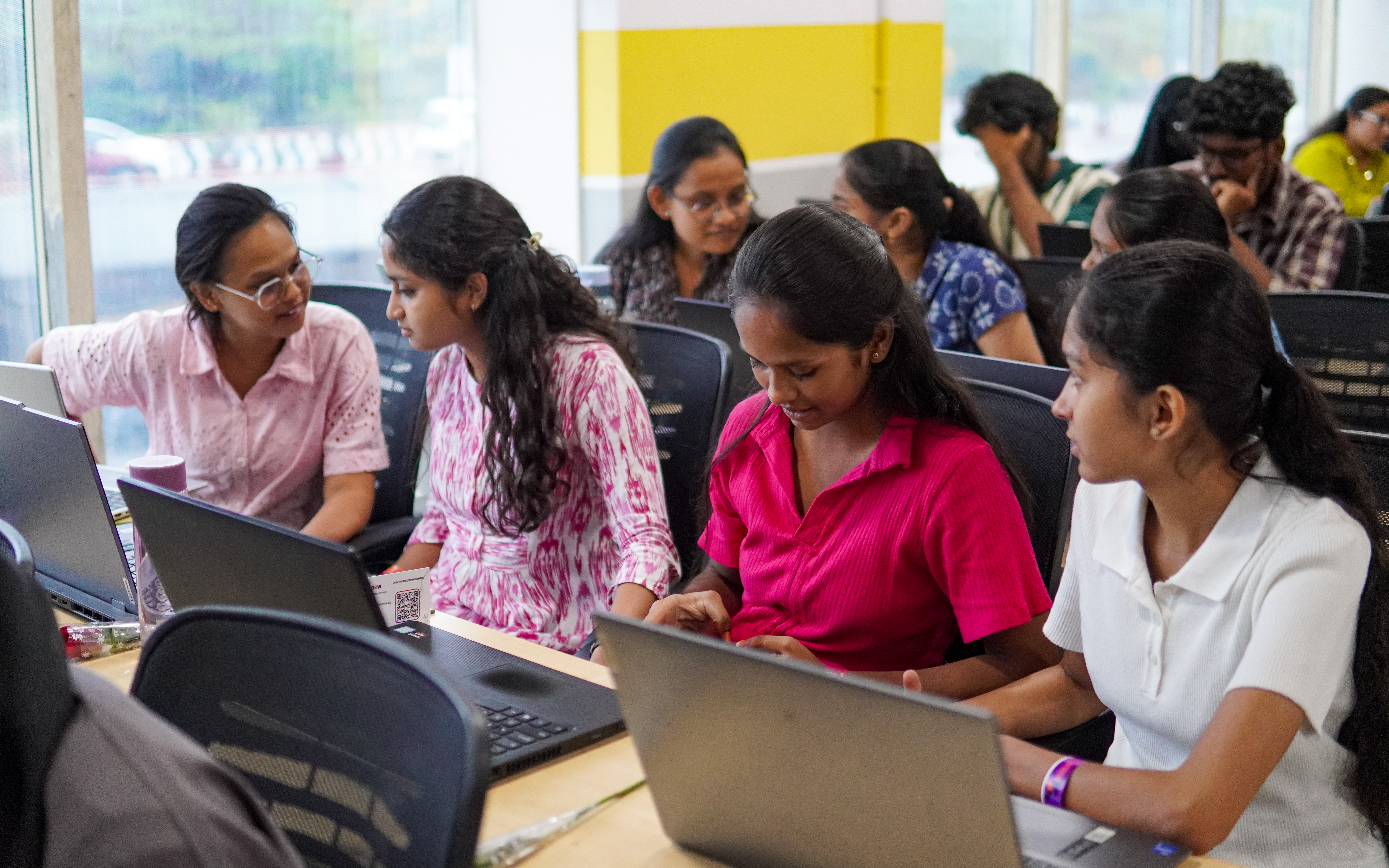 Python programming classroom training session for beginner learners at Lords Skill Academy