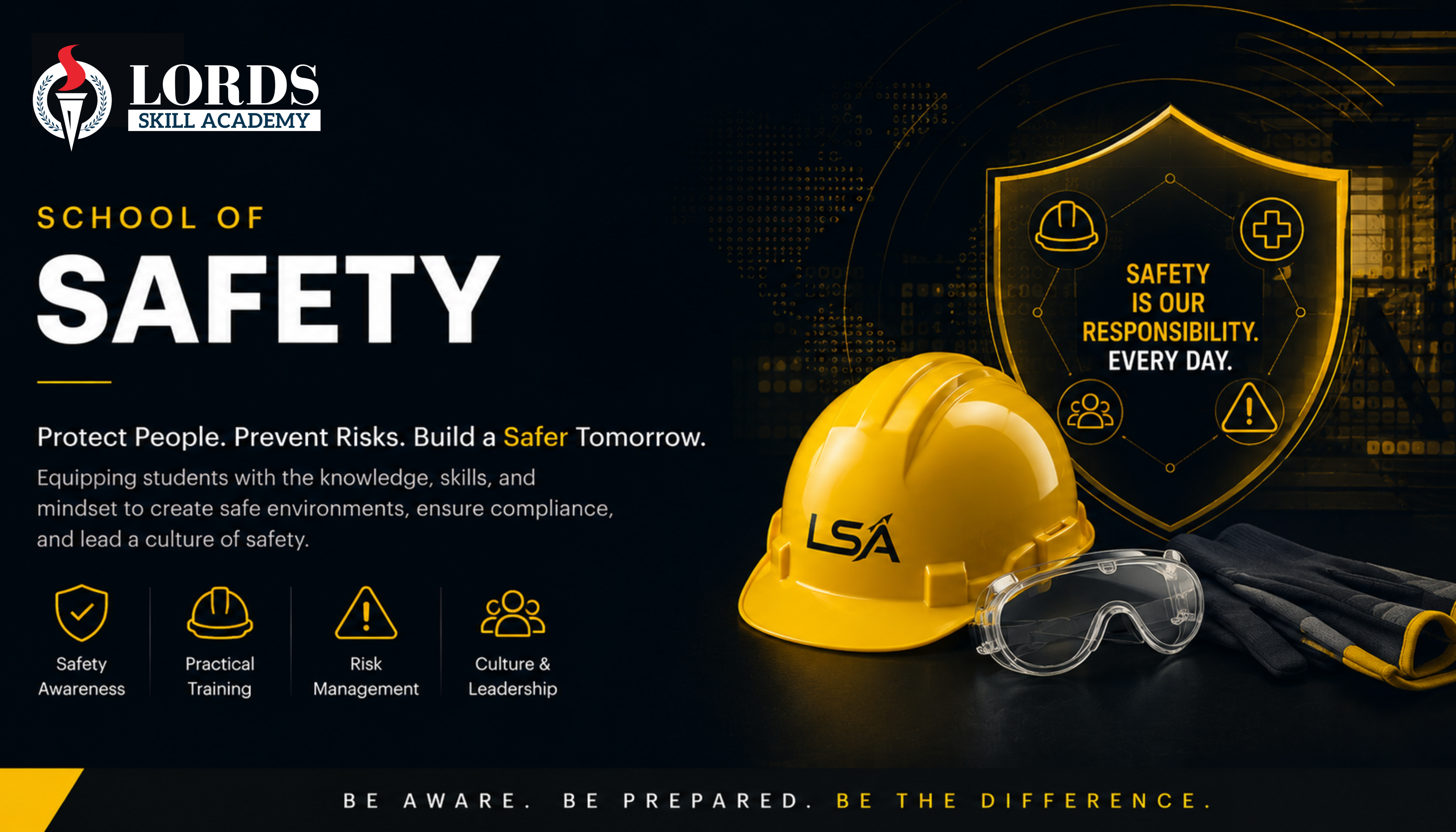 School of Safety - Cyber security training lab with network security setup
