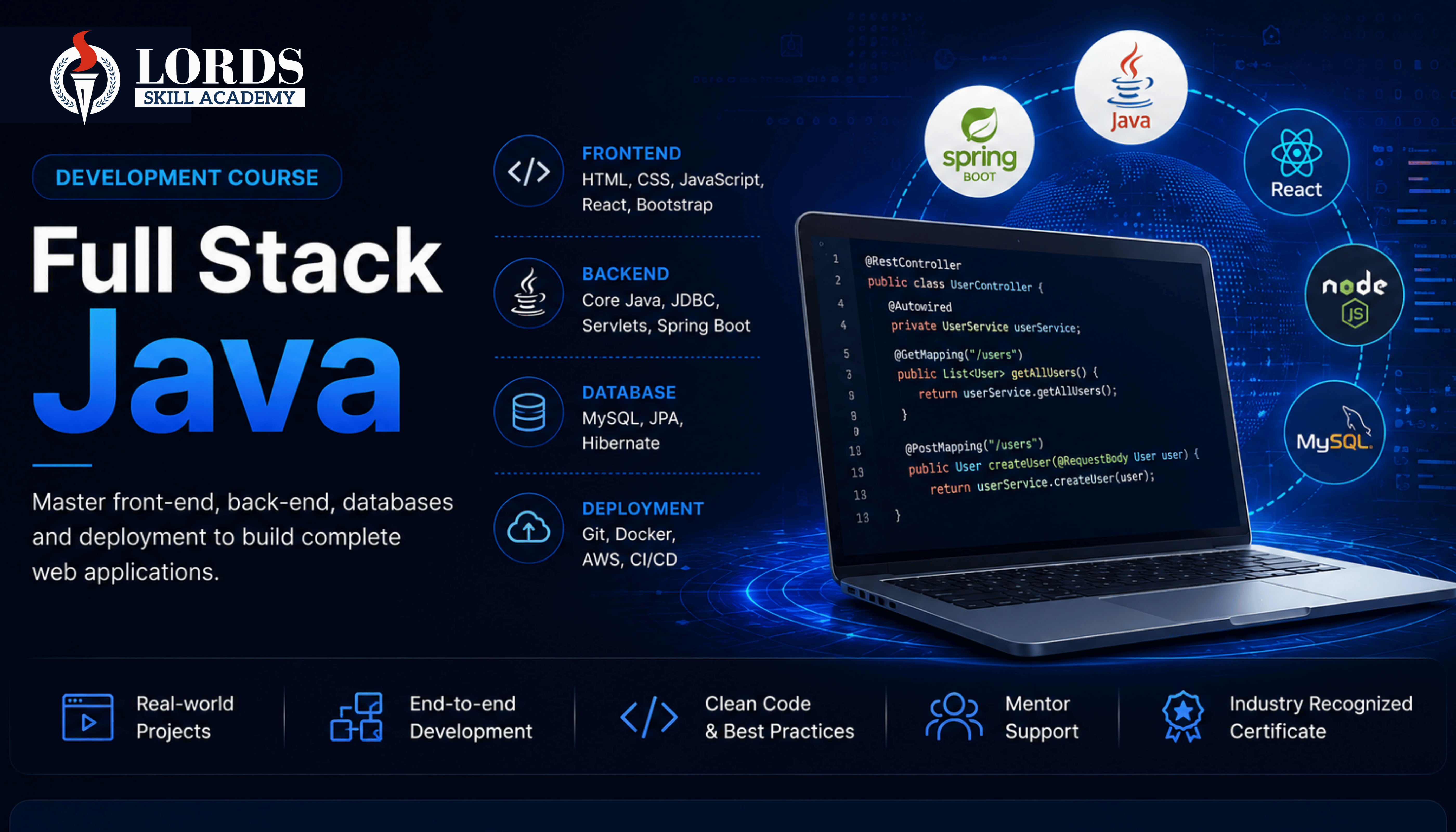 Full Stack Java course - Building web applications with Spring Boot